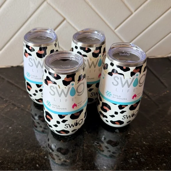 Swig Life Leopard Print Insulated 6oz flute - Picture 4 of 4